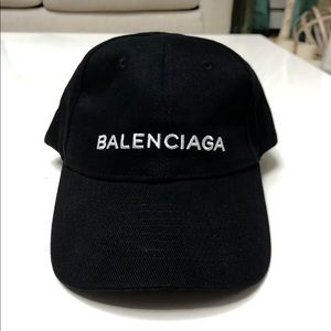 Balenciaga Black Logo Hat Adjustable Snapback